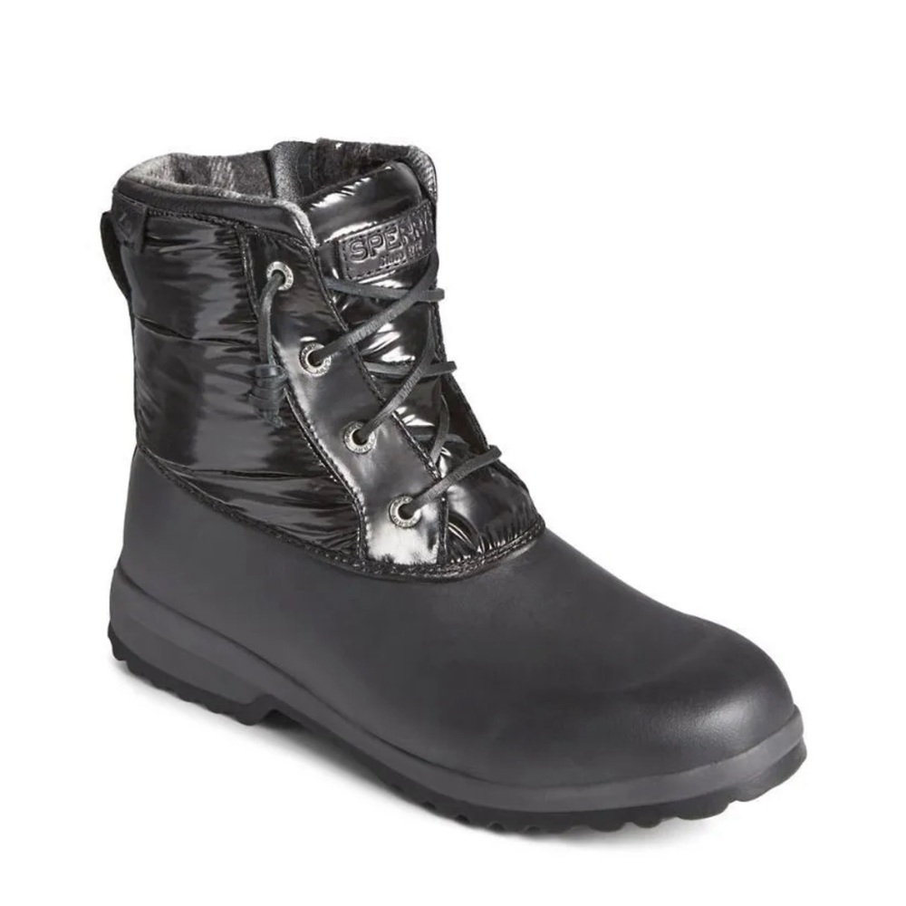 SPERRY Women's  MARITIME REPEL Black SNOW BOOT - STS86687 - US 6 M